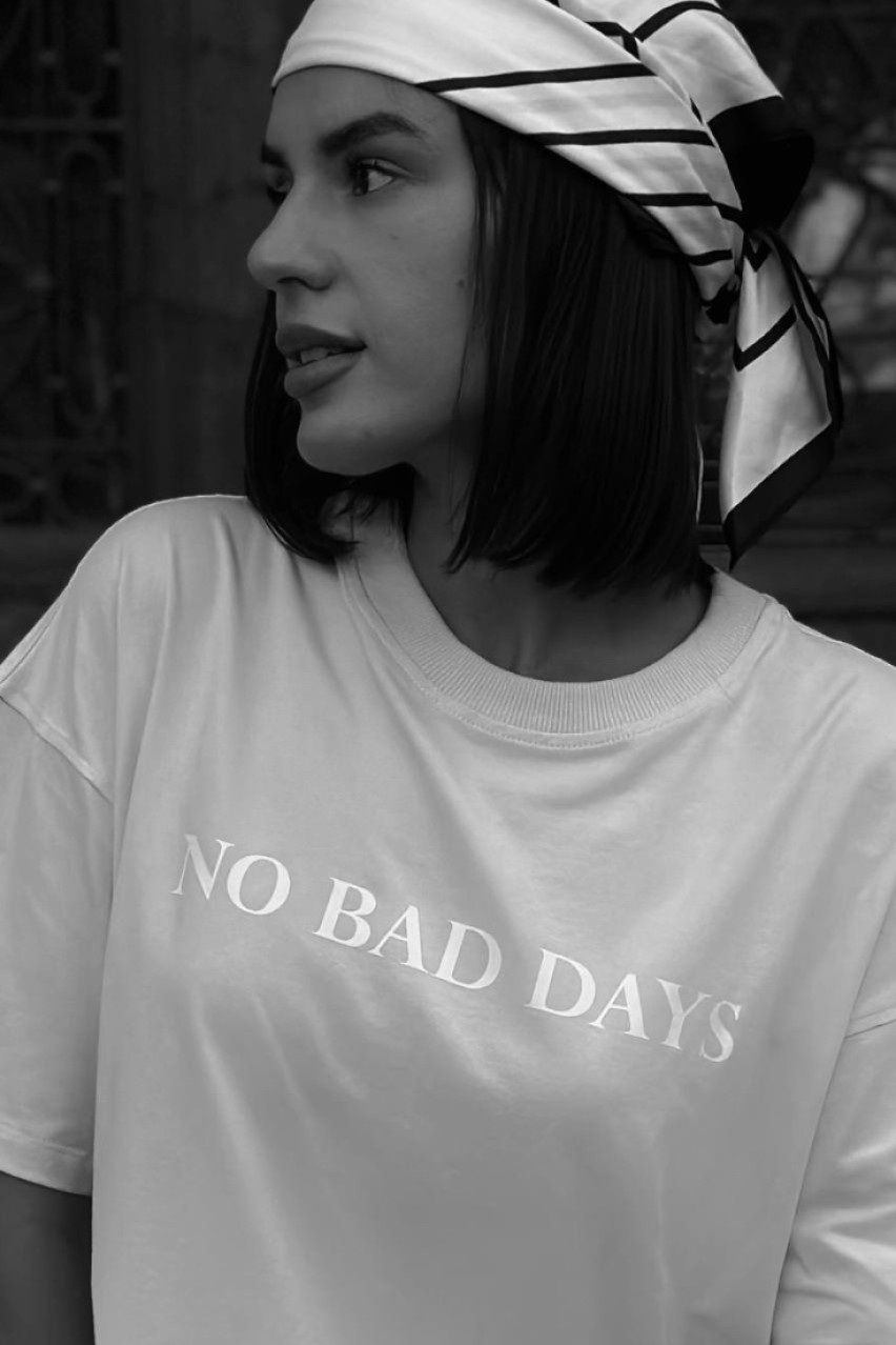 Розовая футболка No Bad Days SS2024 BLAZH'