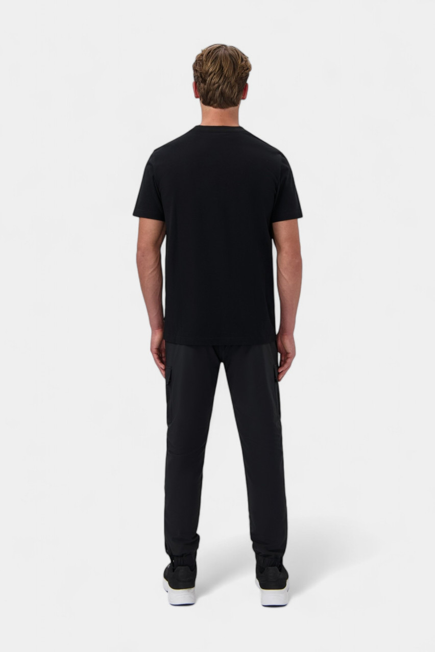 Черная футболка BALR. Monogram Embro Regular Fit B1112.1267 1182 BALR.