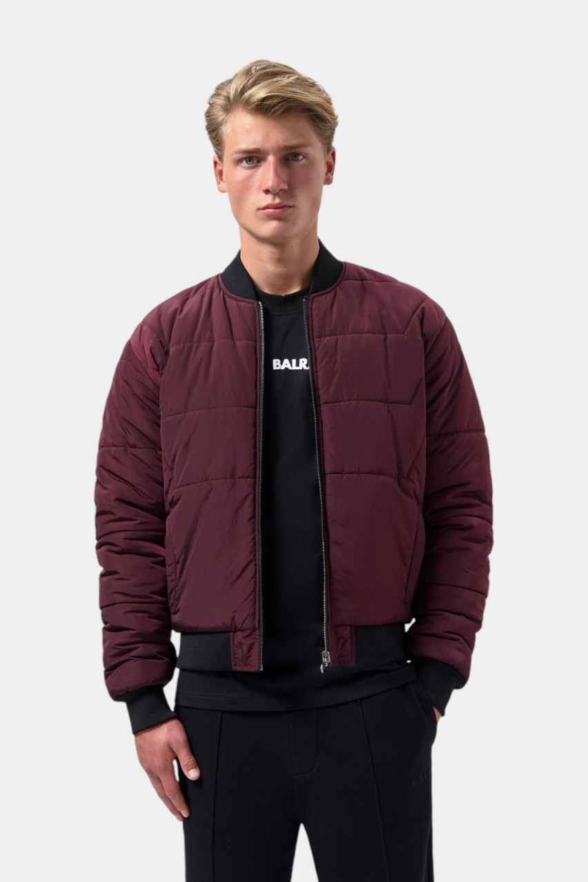 Черно-бордовый двухсторонний бомбер The Club Regular Fit B1381.1019 102 BALR.