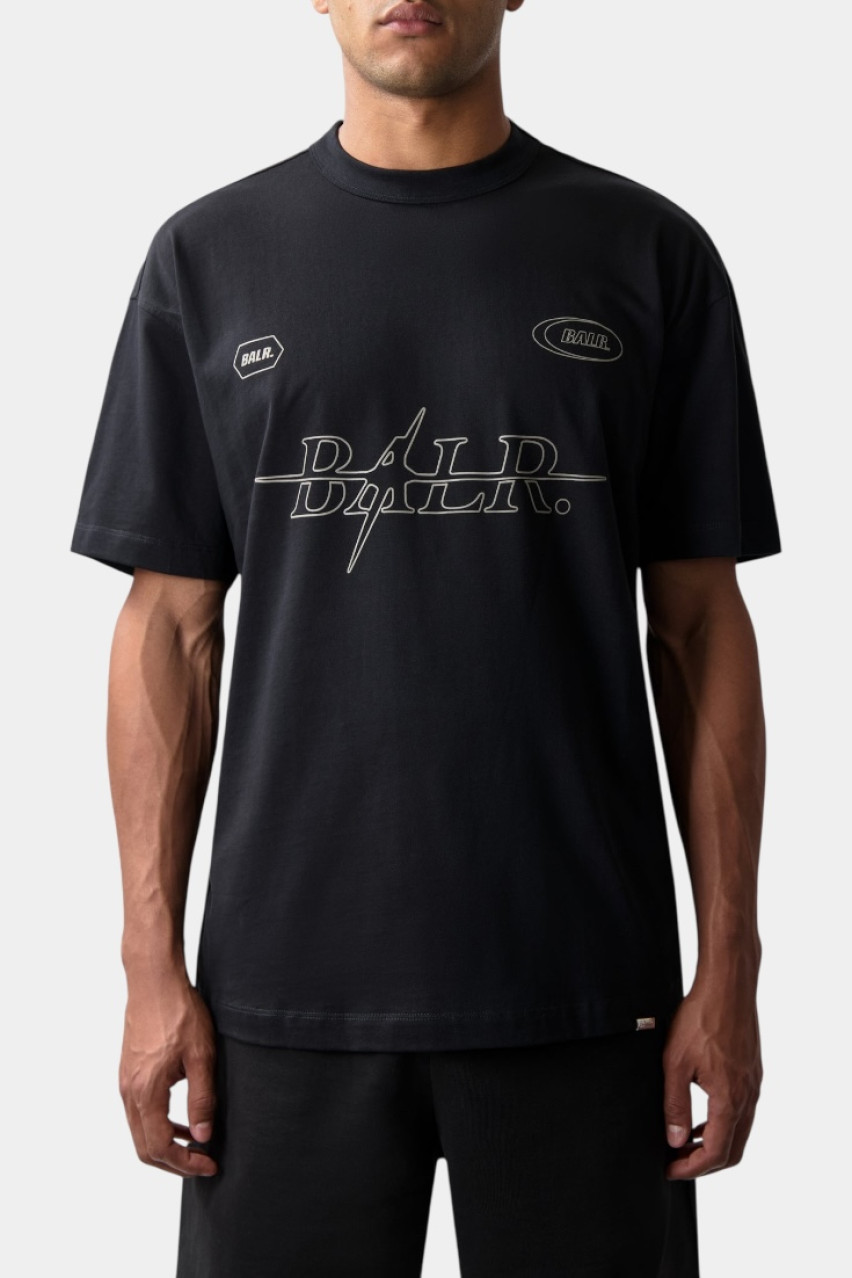 Чорна футболка Ping Box B1112.1299 102 BALR.