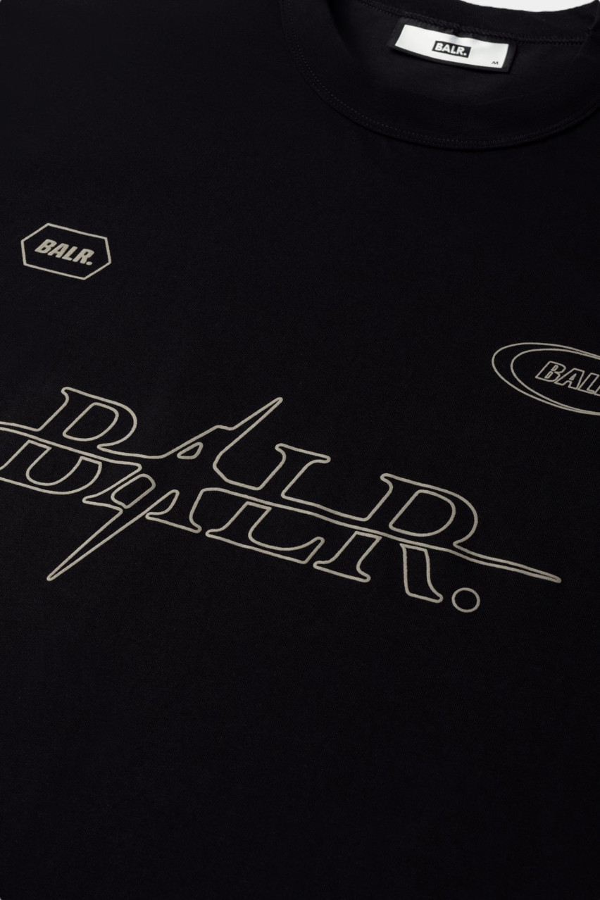 Чорна футболка Ping Box B1112.1299 102 BALR.