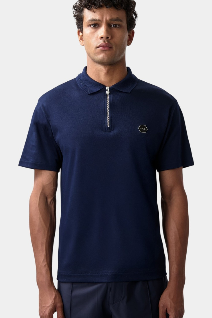 Темно-синє поло Hex-Series B1122.1040 886 BALR.