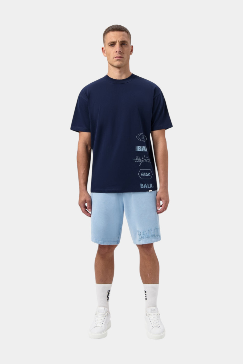 Темно-синя футболка Tags Box B1112.1302 886 BALR.