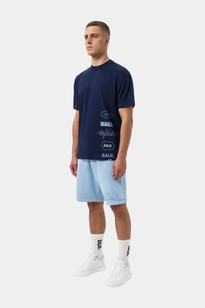 Темно-синя футболка Tags Box B1112.1302 886 BALR.