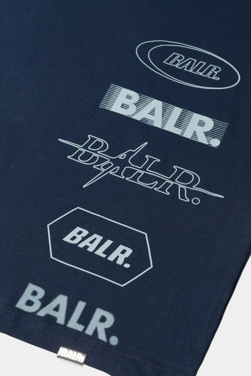 Темно-синя футболка Tags Box B1112.1302 886 BALR.