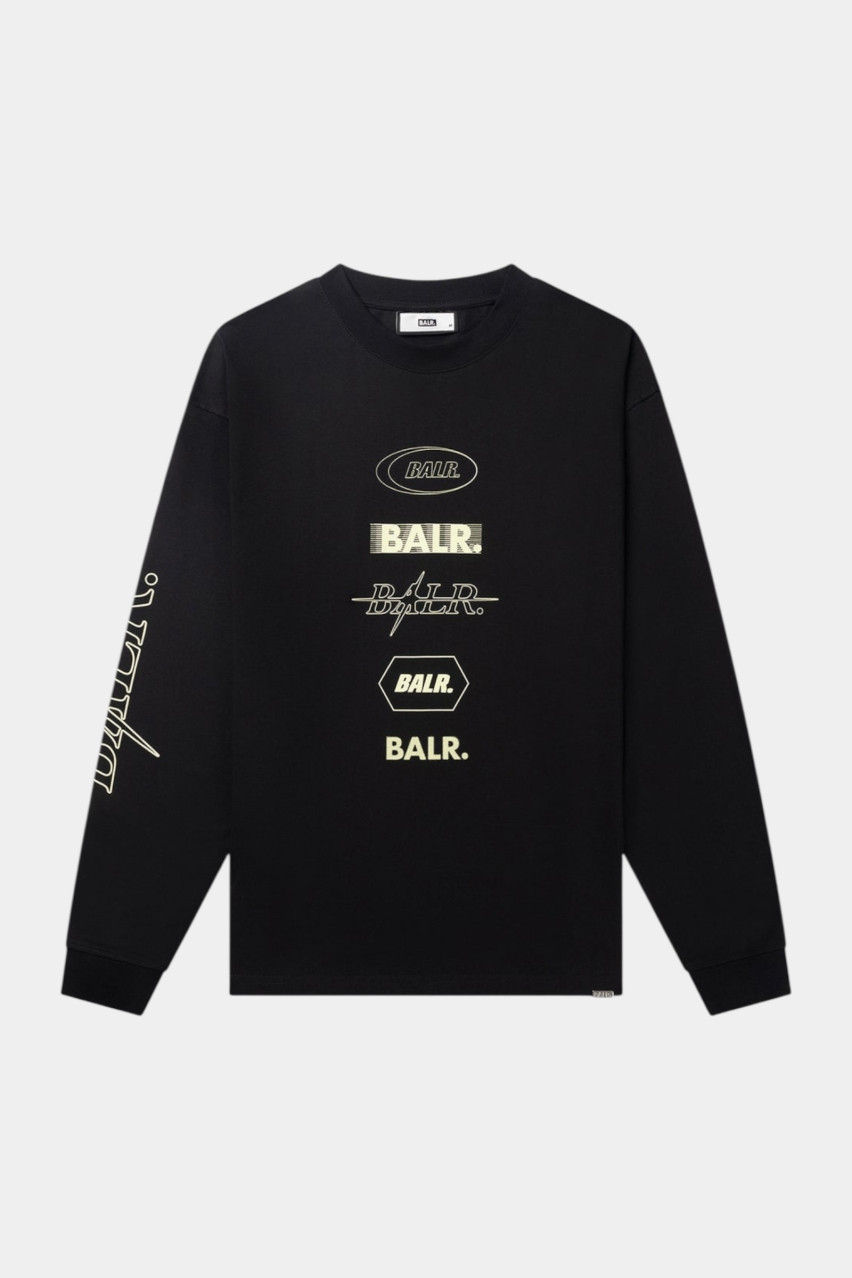 Чорний лонгслів Tags LSB1112.1298 102 BALR.