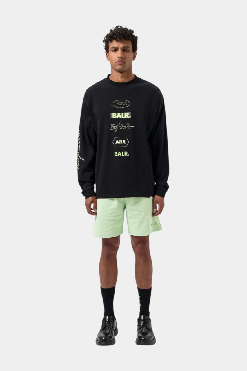 Чорний лонгслів Tags LSB1112.1298 102 BALR.