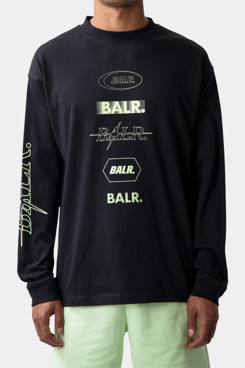 Чорний лонгслів Tags LSB1112.1298 102 BALR.