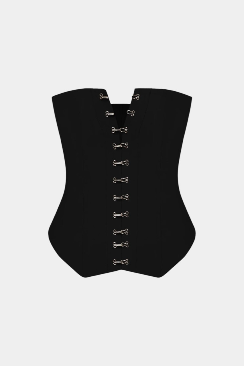 Чорний топ-корсет Loren LC_BL BALYKINA C2