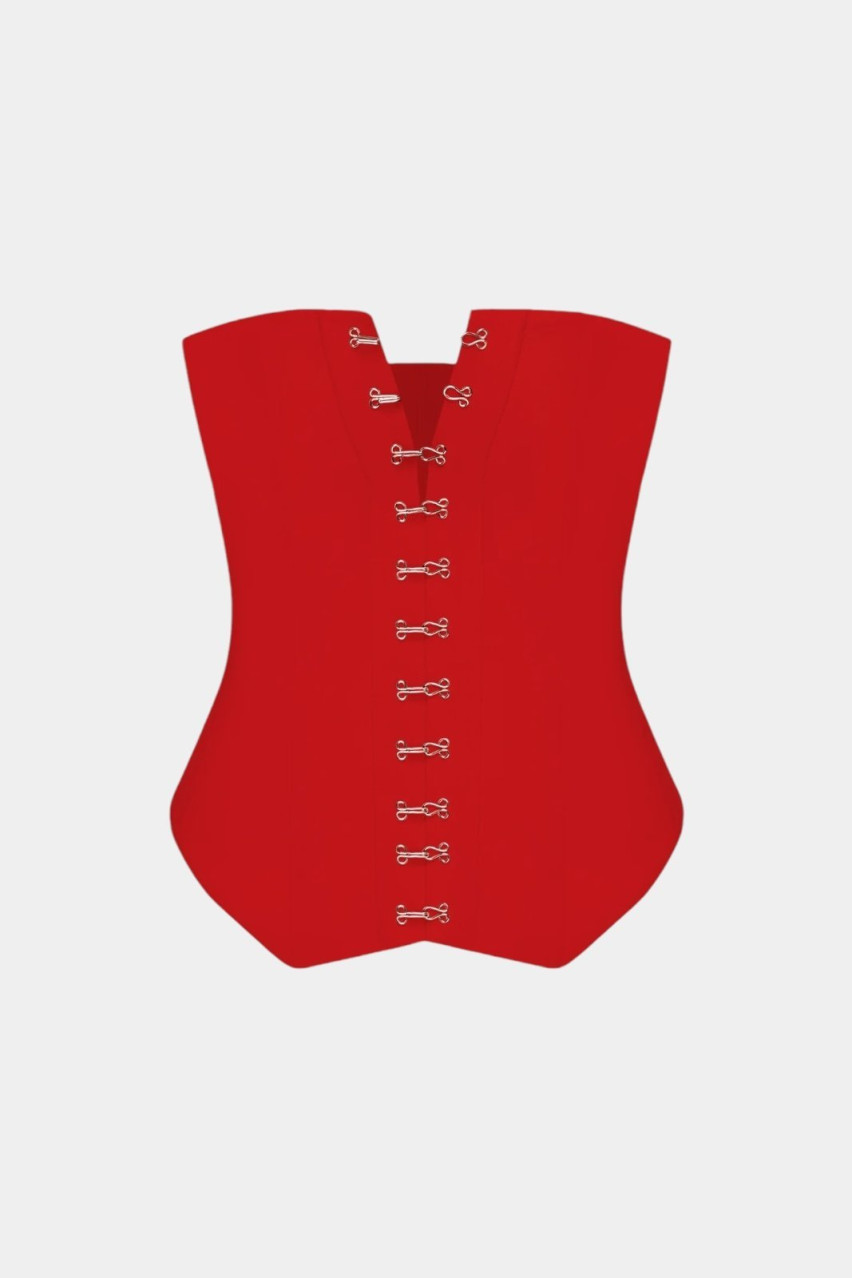 Червоний топ-корсет Loren LC_R BALYKINA