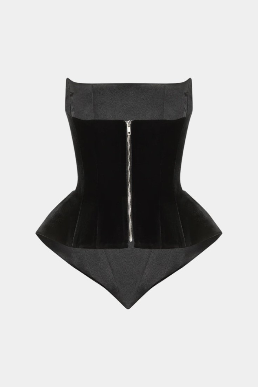 Чорний корсет Eva BALYKINA