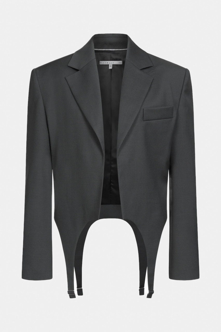 Сірий жакет 88-7