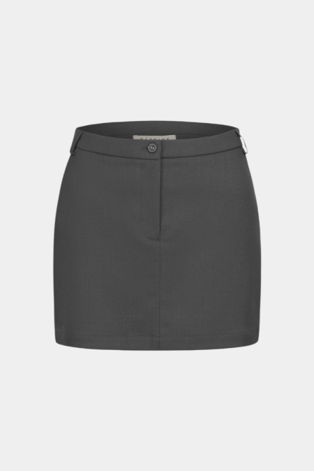 Графітова спідниця міні з середньою посадкою