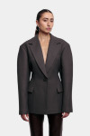 Графитовое пальто-жакет Hourglass 