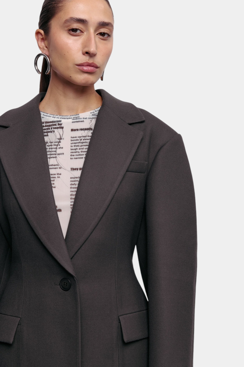 Графітове пальто-жакет Hourglass 1091-18-5 BÁZHANE