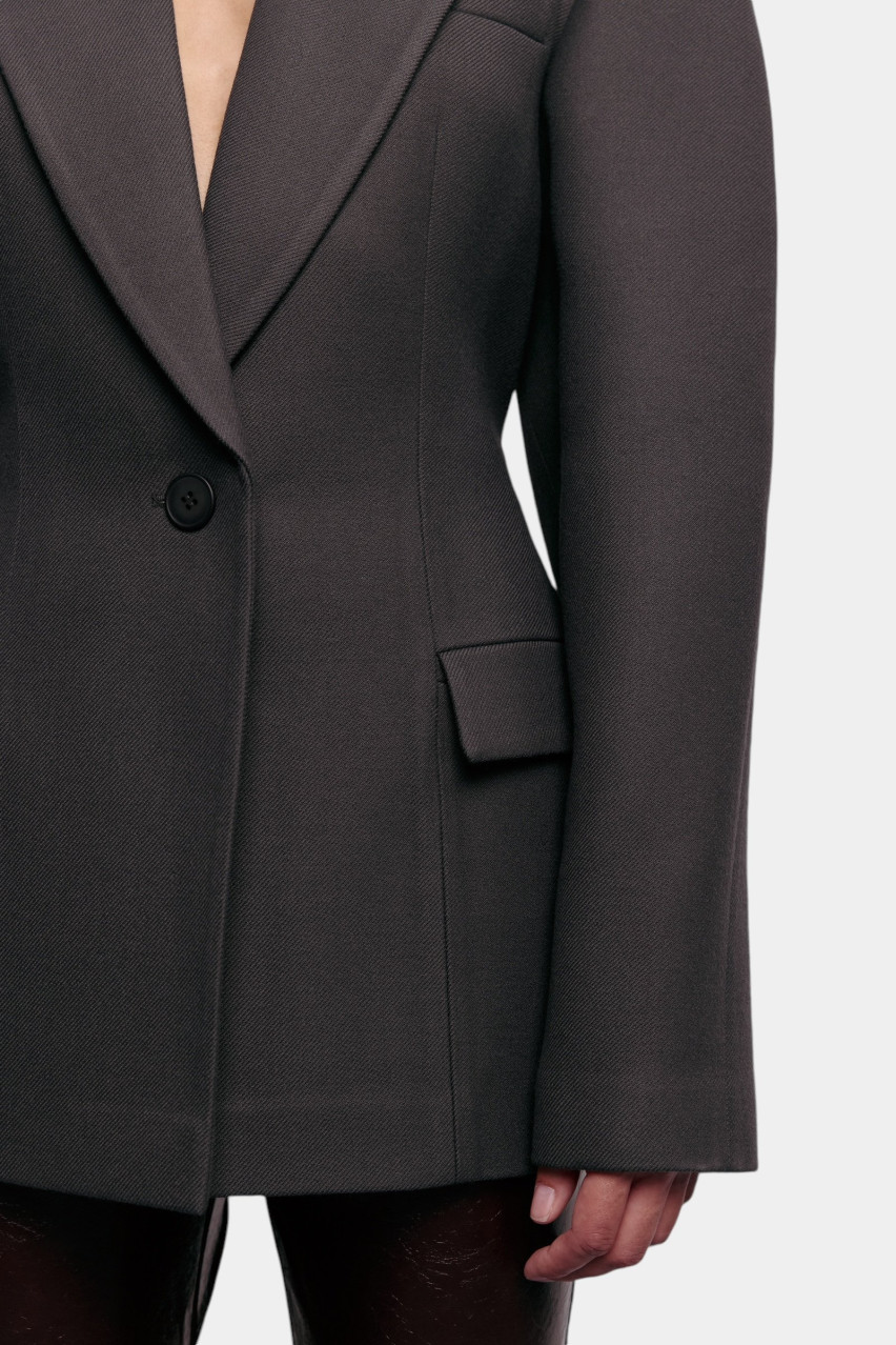 Графітове пальто-жакет Hourglass 1091-18-5 BÁZHANE