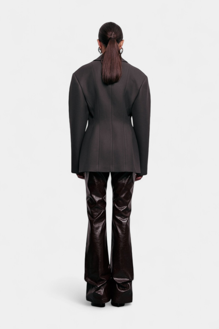 Графітове пальто-жакет Hourglass 1091-18-5 BÁZHANE