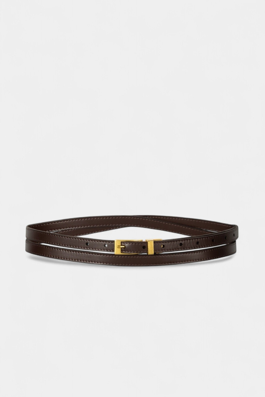 Темно-коричневий подвійний шкіряний ремінь JW-B0015-14-81 BÁZHANE