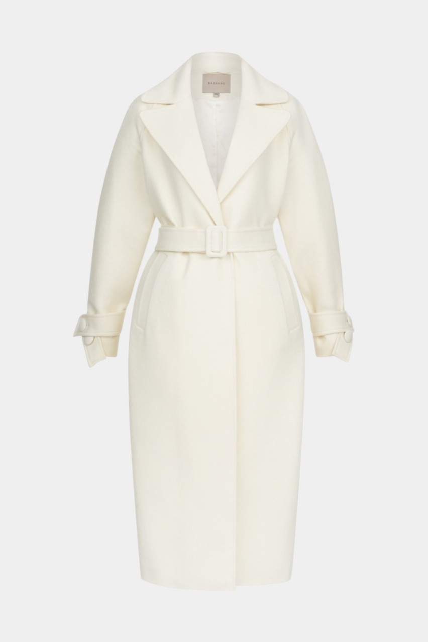 Молочне пальто максі зі спущеним рукавом 0110-3-5 BÁZHANE