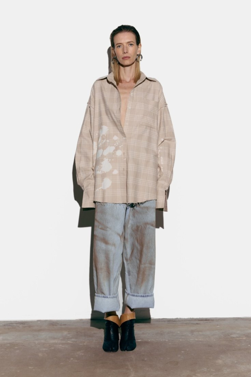 Голубые джинсы Detroit 1003-1 BÁZHANE