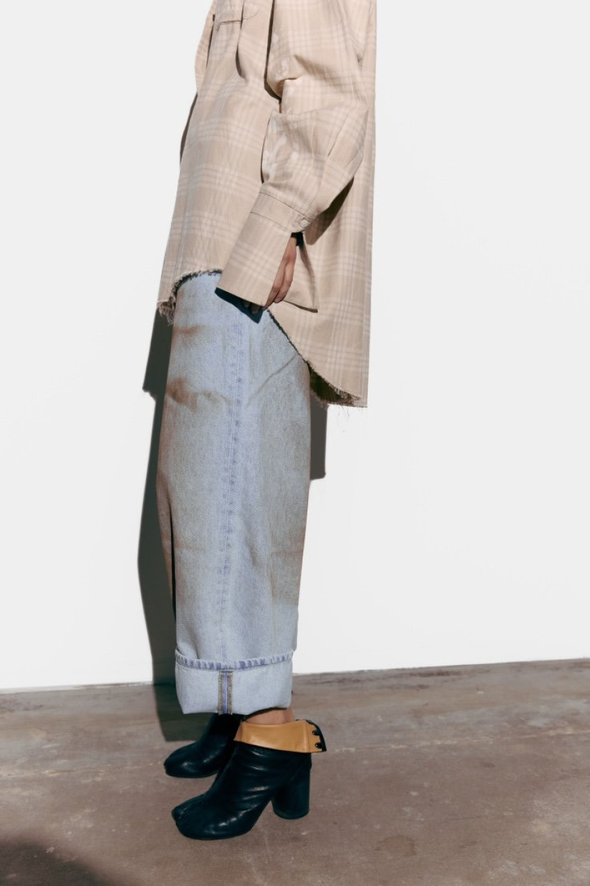 Голубые джинсы Detroit 1003-1 BÁZHANE