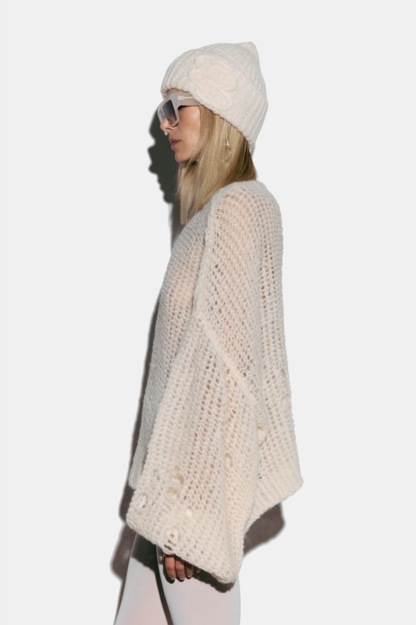 Молочна шапка-біні Fluffy 4060-3-41 BÁZHANE