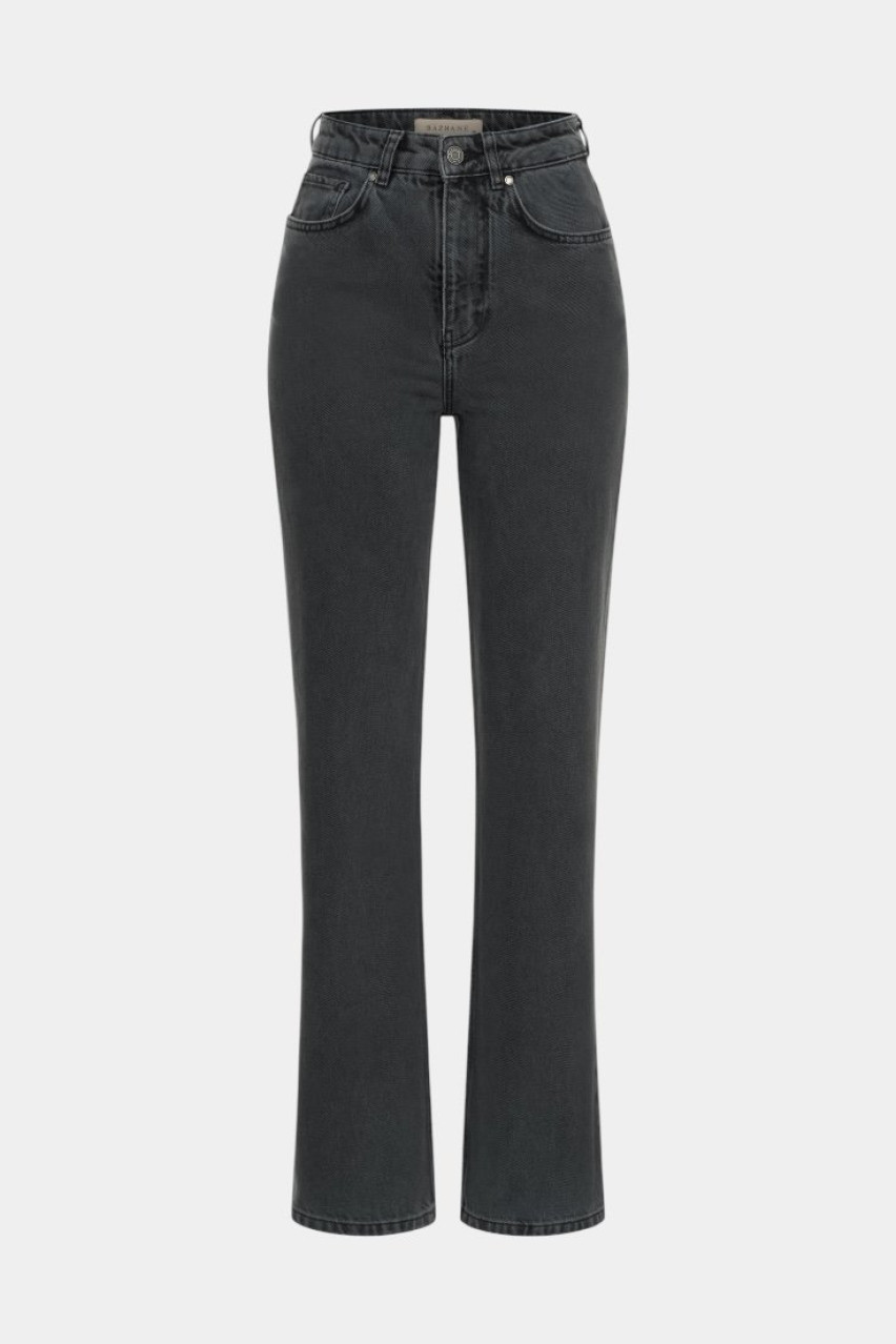 Сірі джинси прямого крою 1001-7 BÁZHANE