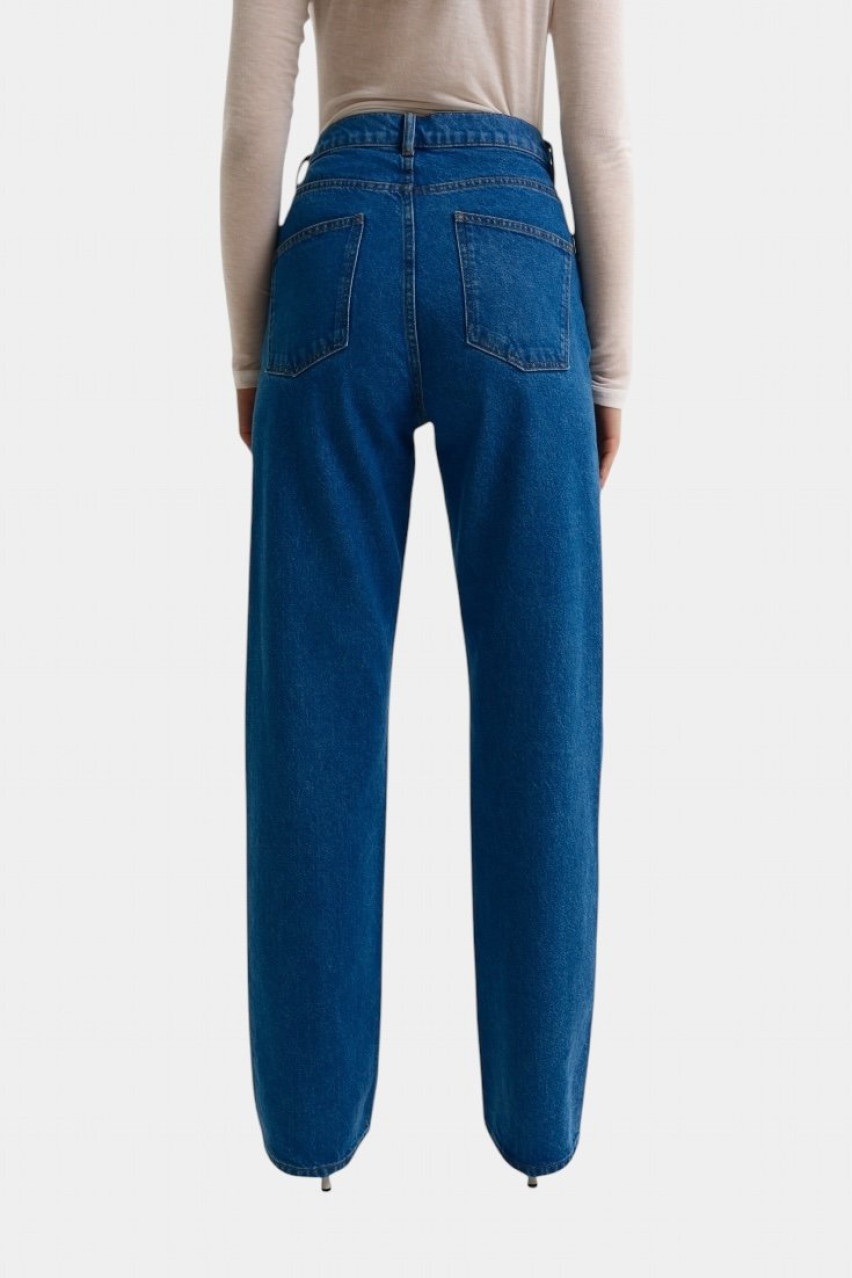 Синие джинсы прямого кроя 1001-2 BÁZHANE