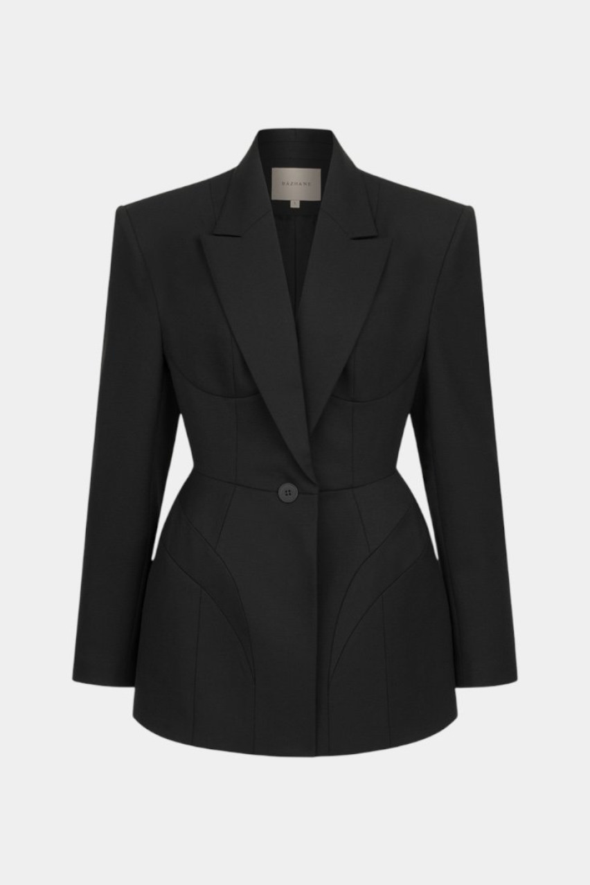 Чорний жакет Noir 1099-2-11 BÁZHANE