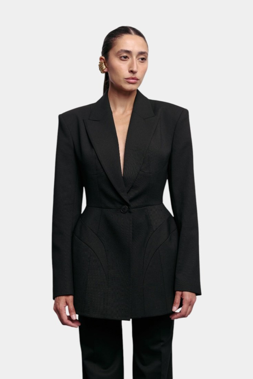 Чорний жакет Noir 1099-2-11 BÁZHANE