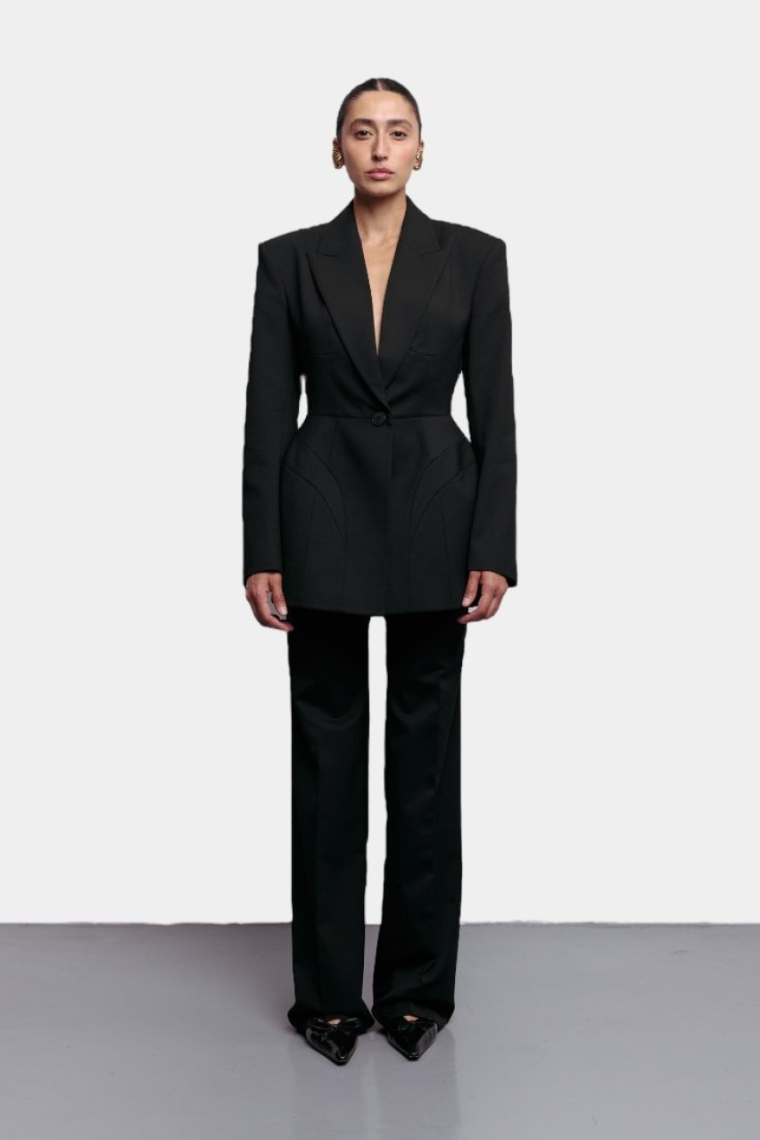 Чорний жакет Noir 1099-2-11 BÁZHANE