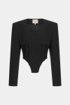 Чорний жакет Corset