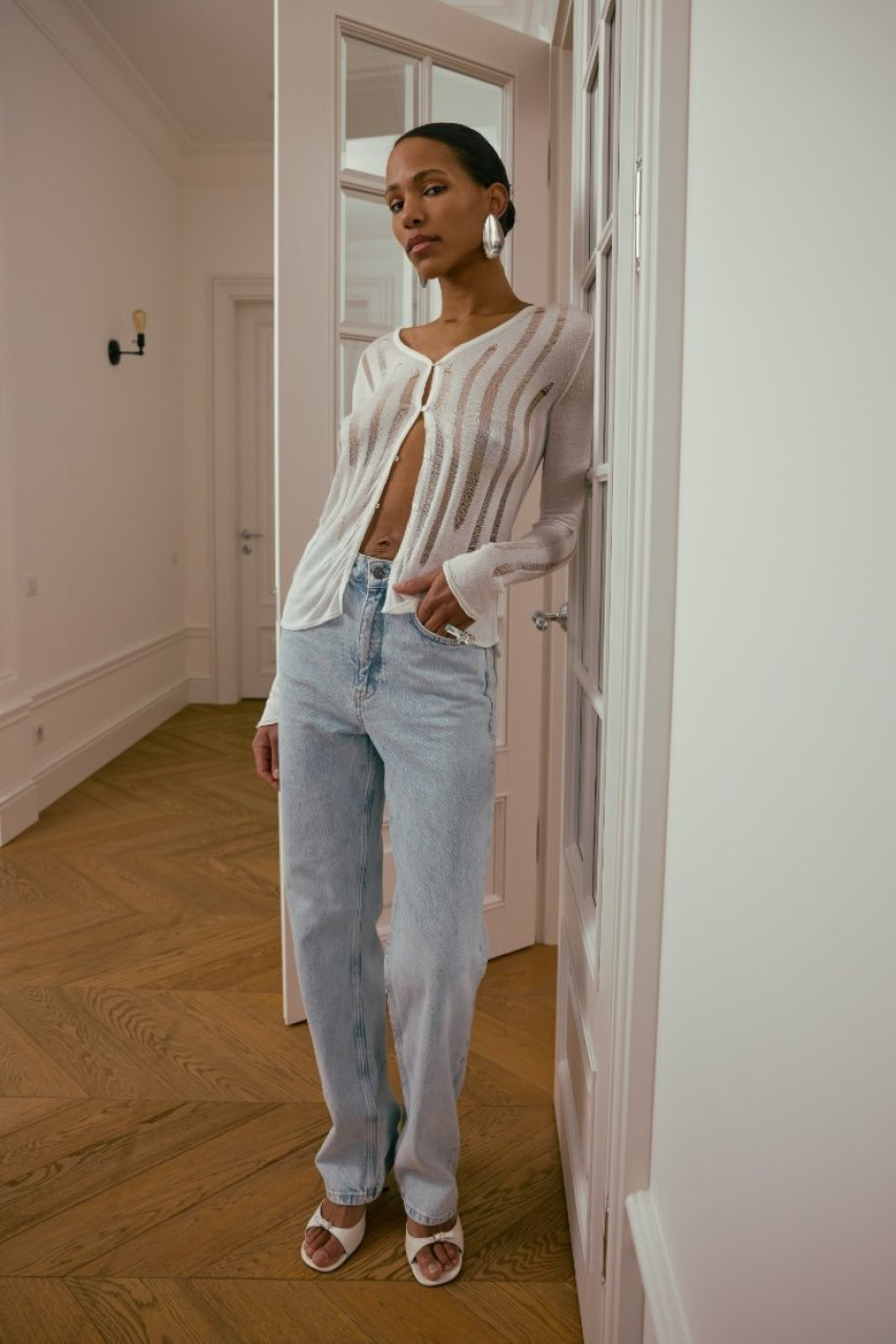 Кардиган молочный Sheer WWT-CRD4064-3-15 BÁZHANE