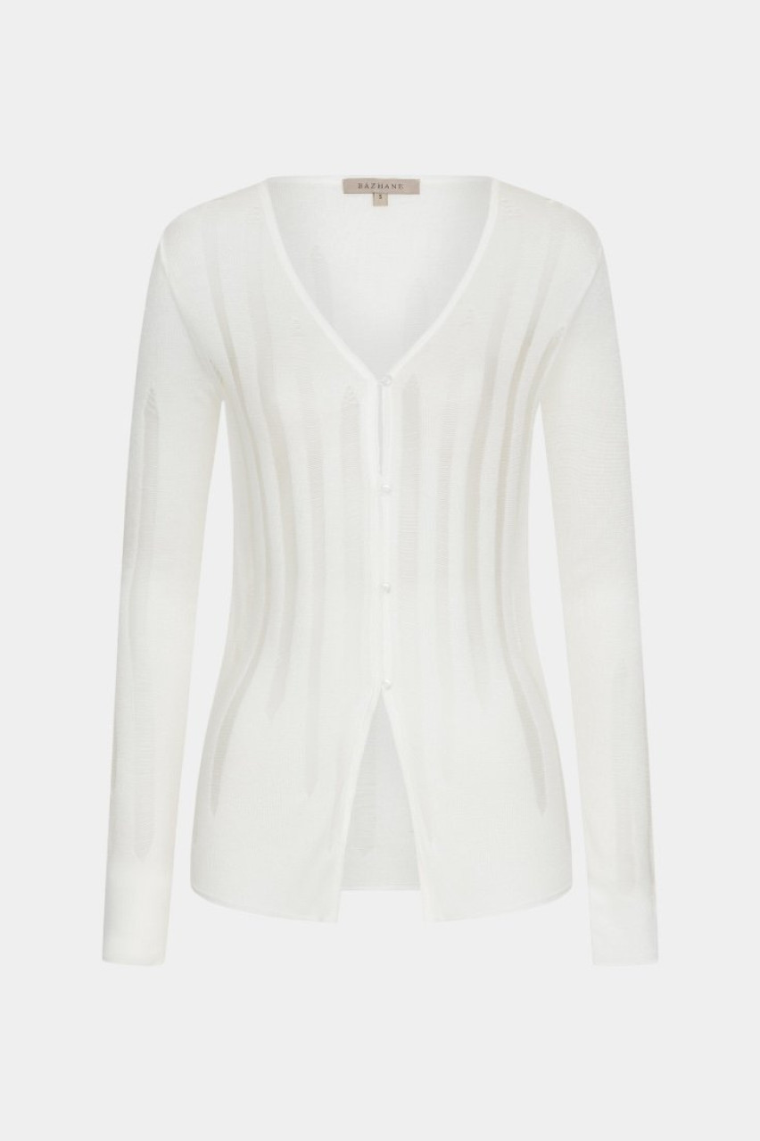 Кардиган молочный Sheer WWT-CRD4064-3-15 BÁZHANE
