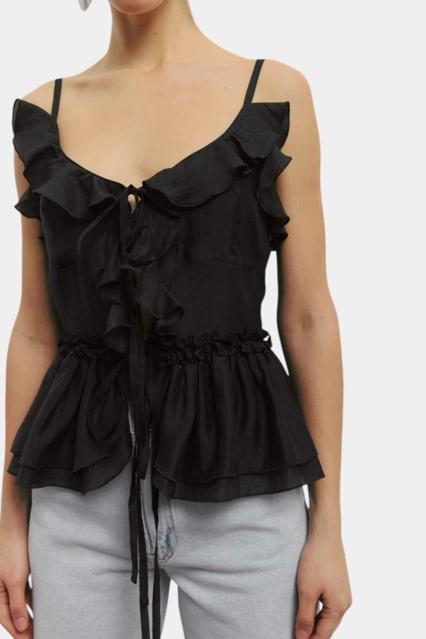 Черный топ Whisper 6005-2-46 BÁZHANE