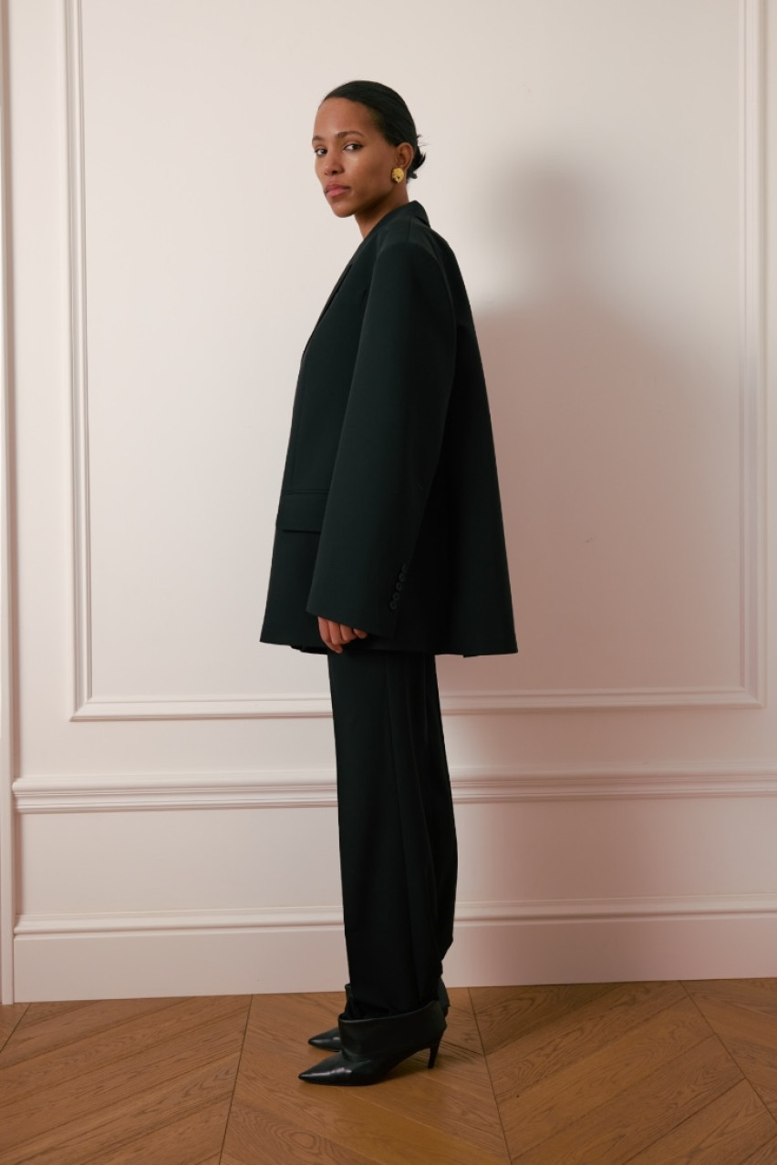 Черные брюки Slick Tailored WWB-P1123-2-11 BÁZHANE