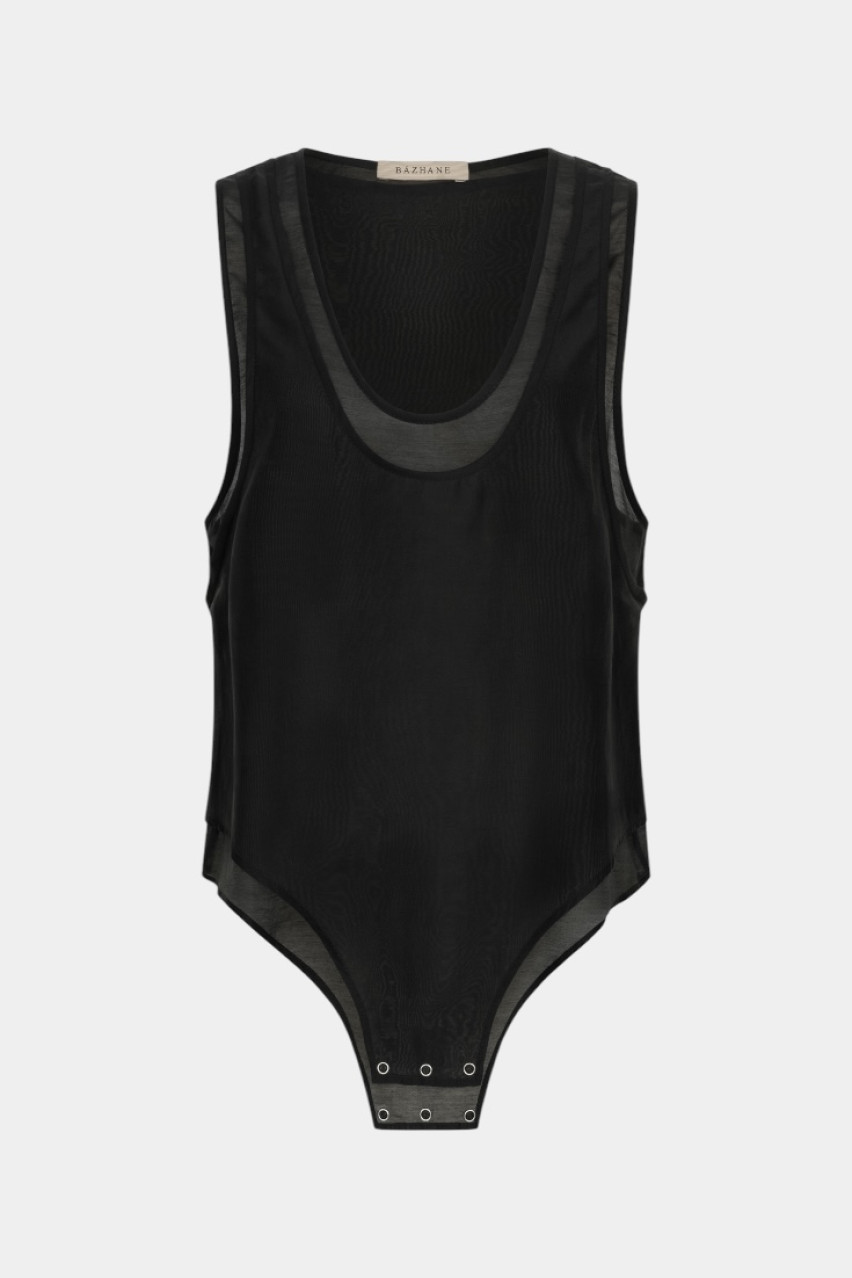 Чорна майка Ballet WWT-TS6203-2-46 BÁZHANE