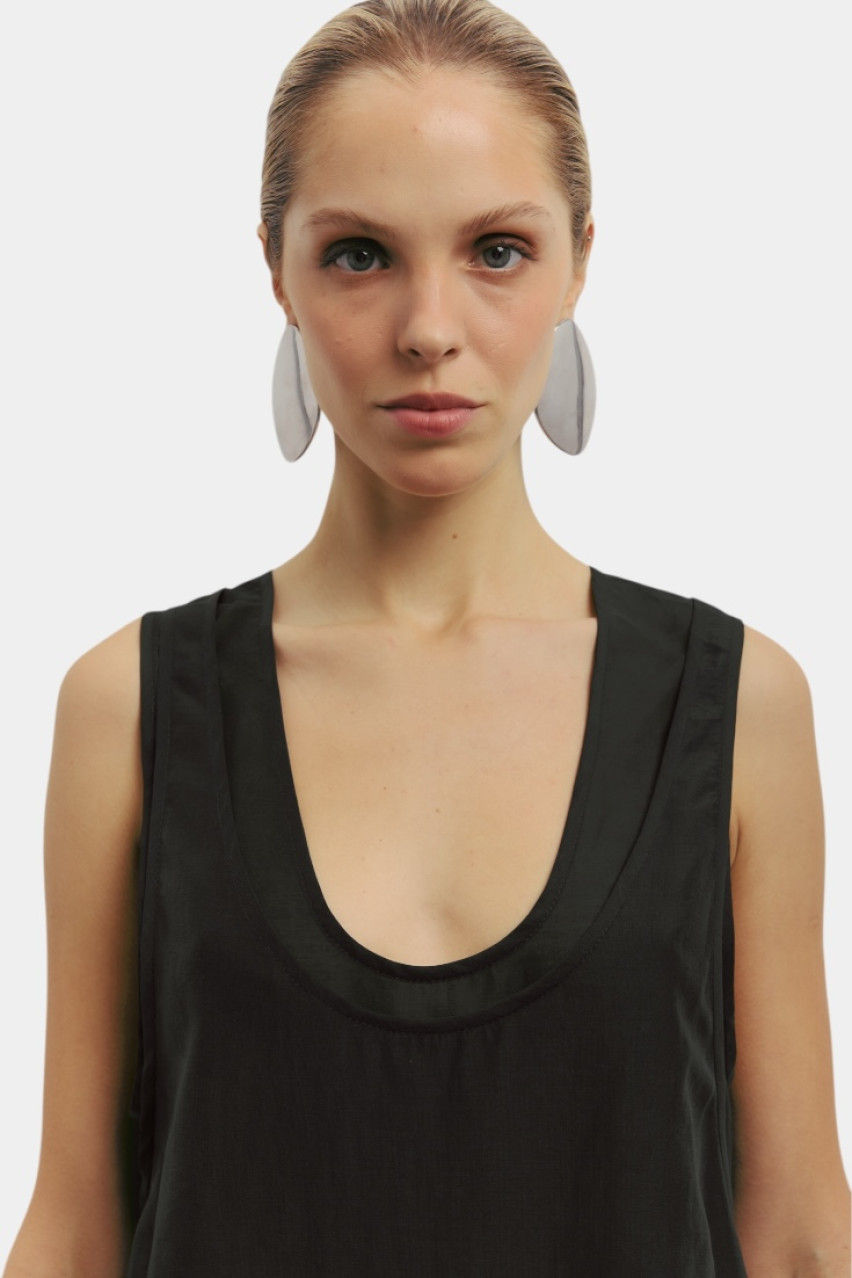 Чорна майка Ballet WWT-TS6203-2-46 BÁZHANE