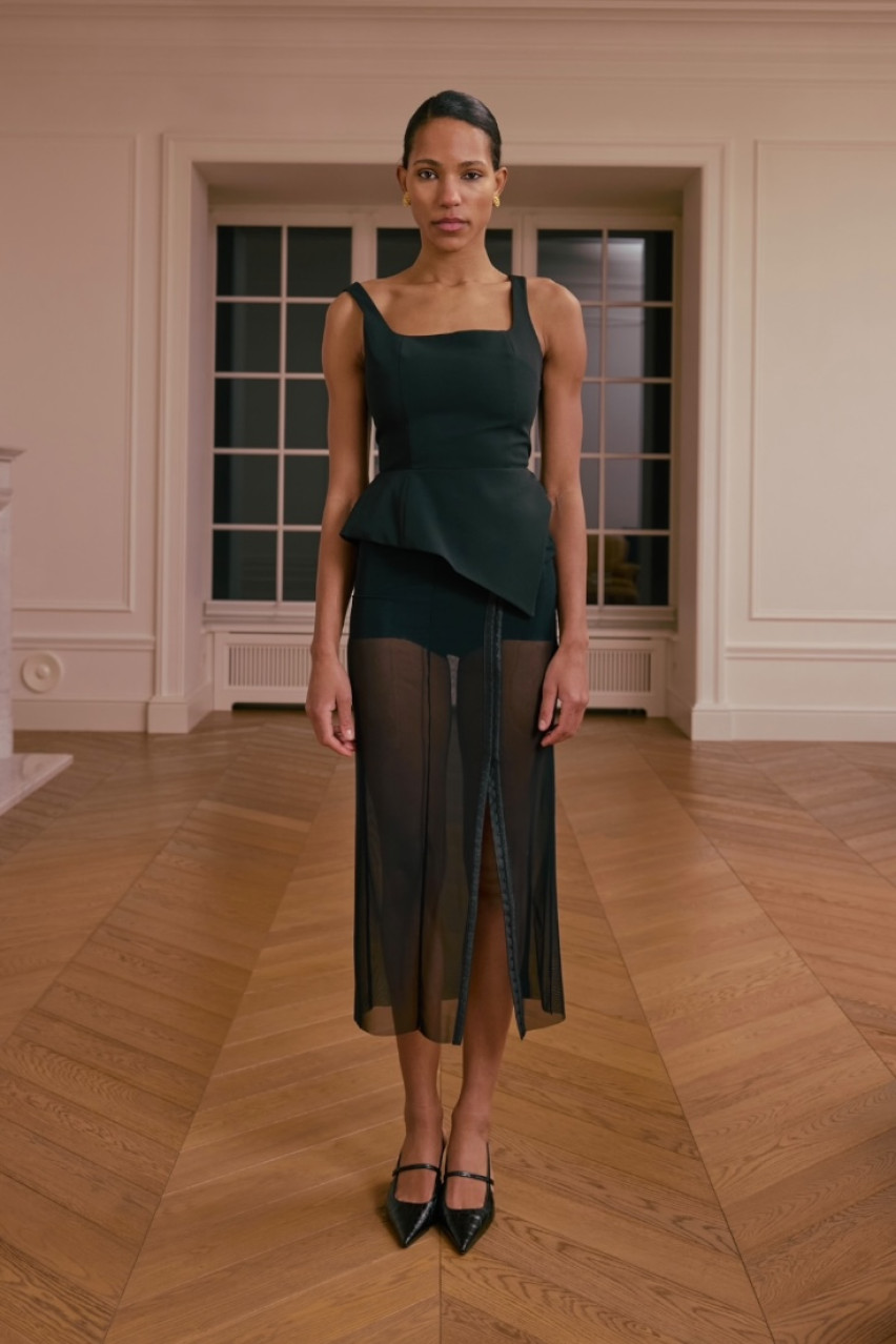 Черный топ Moonlit WWT-T1125-2-11 BÁZHANE