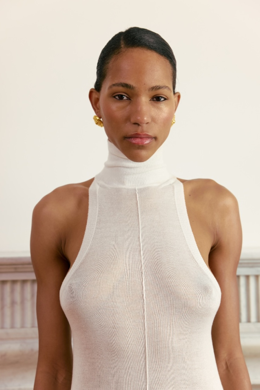 Молочна максісукня Tank WWT-DR6101-3-15 BÁZHANE