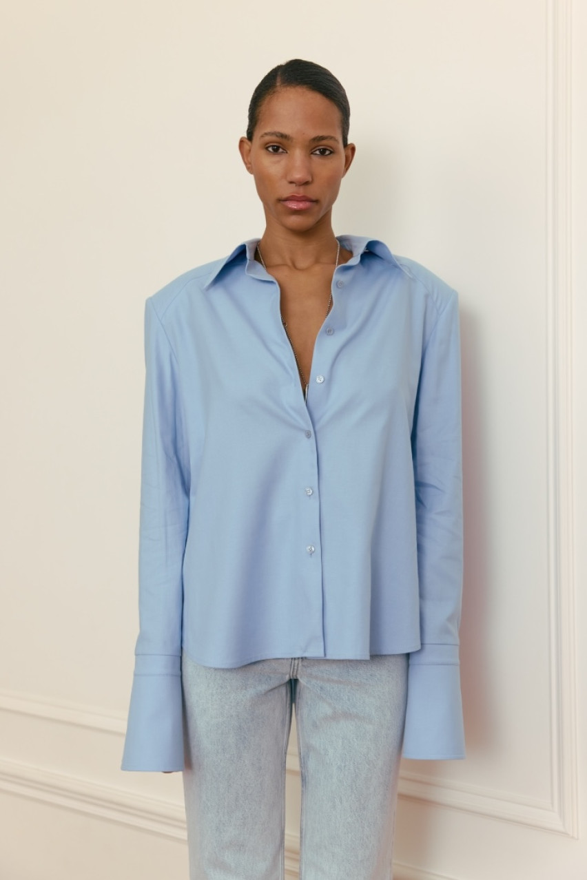 Блакитна сорочка Stirdy WWT-S3201-19-71 BÁZHANE