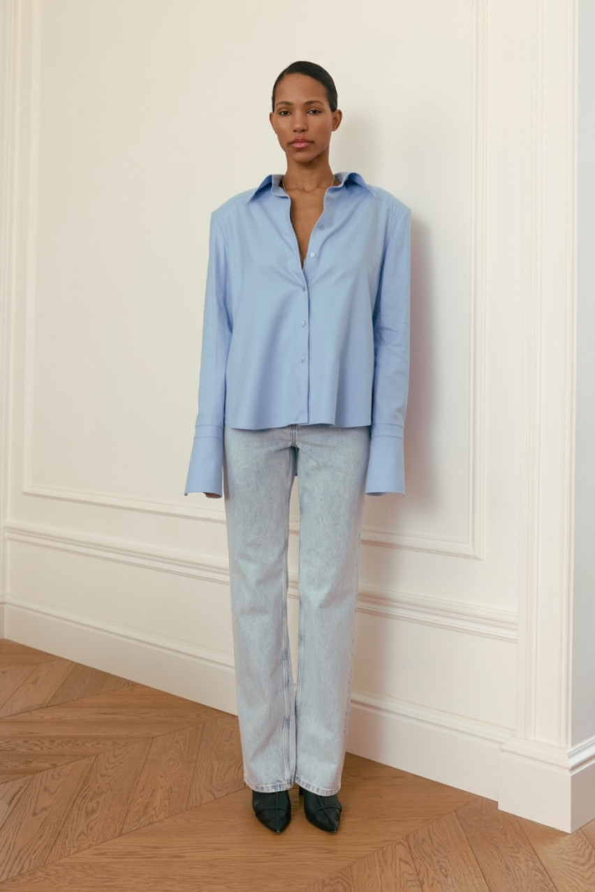 Блакитна сорочка Stirdy WWT-S3201-19-71 BÁZHANE