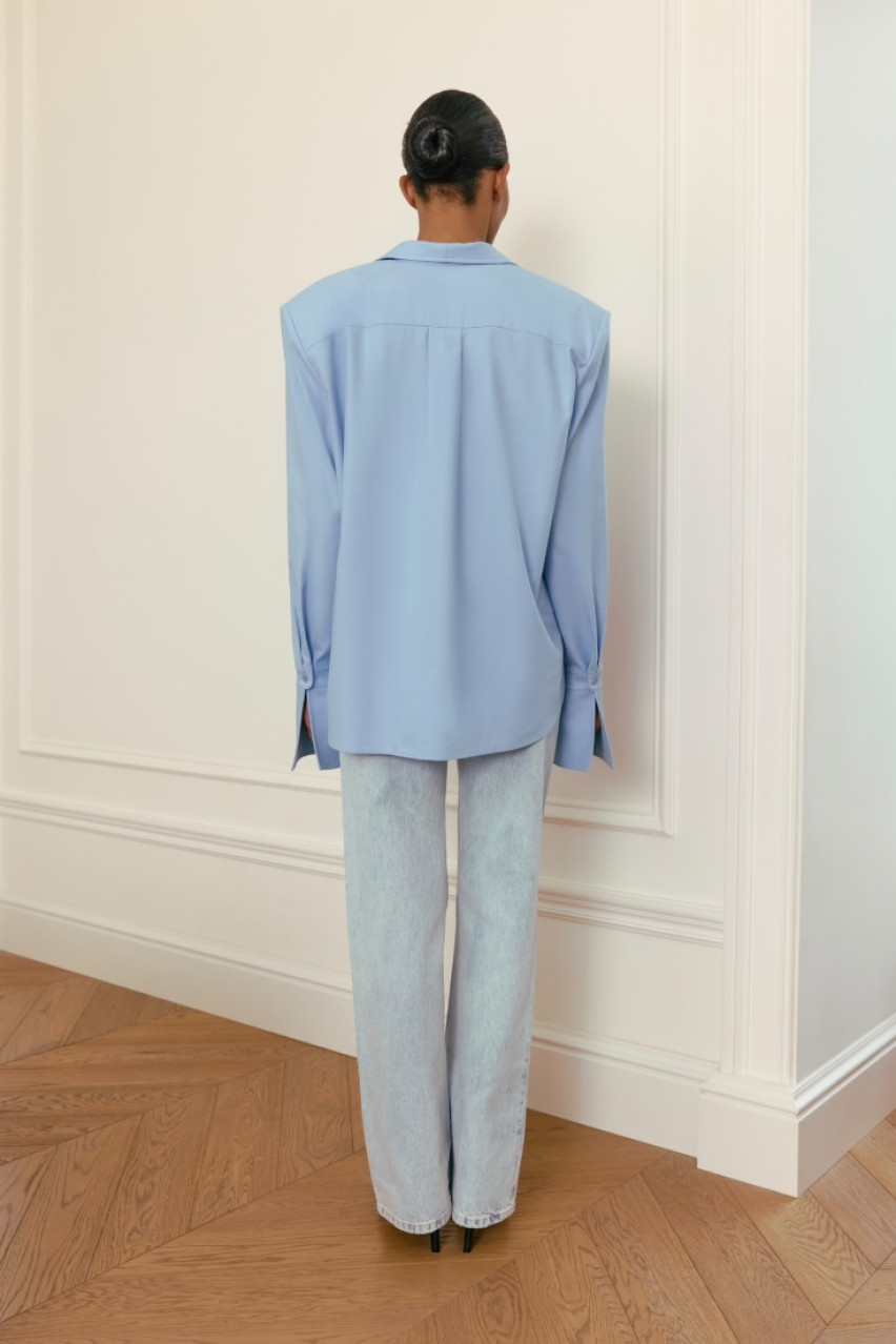 Блакитна сорочка Stirdy WWT-S3201-19-71 BÁZHANE