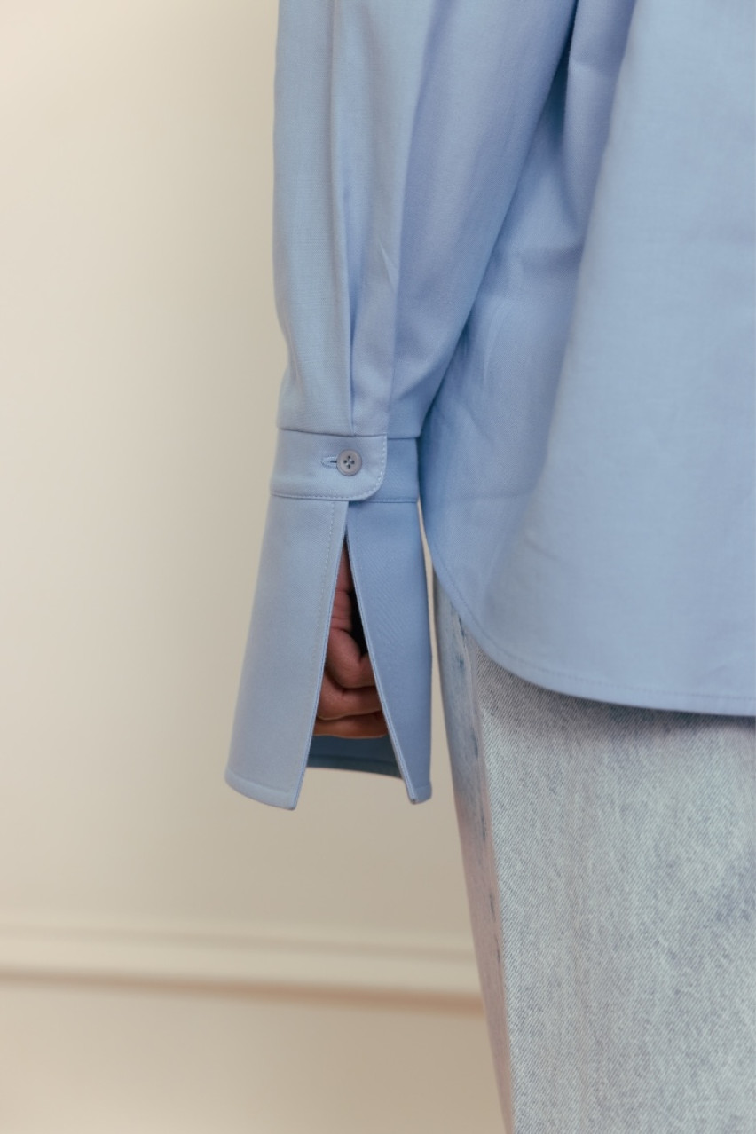 Блакитна сорочка Stirdy WWT-S3201-19-71 BÁZHANE