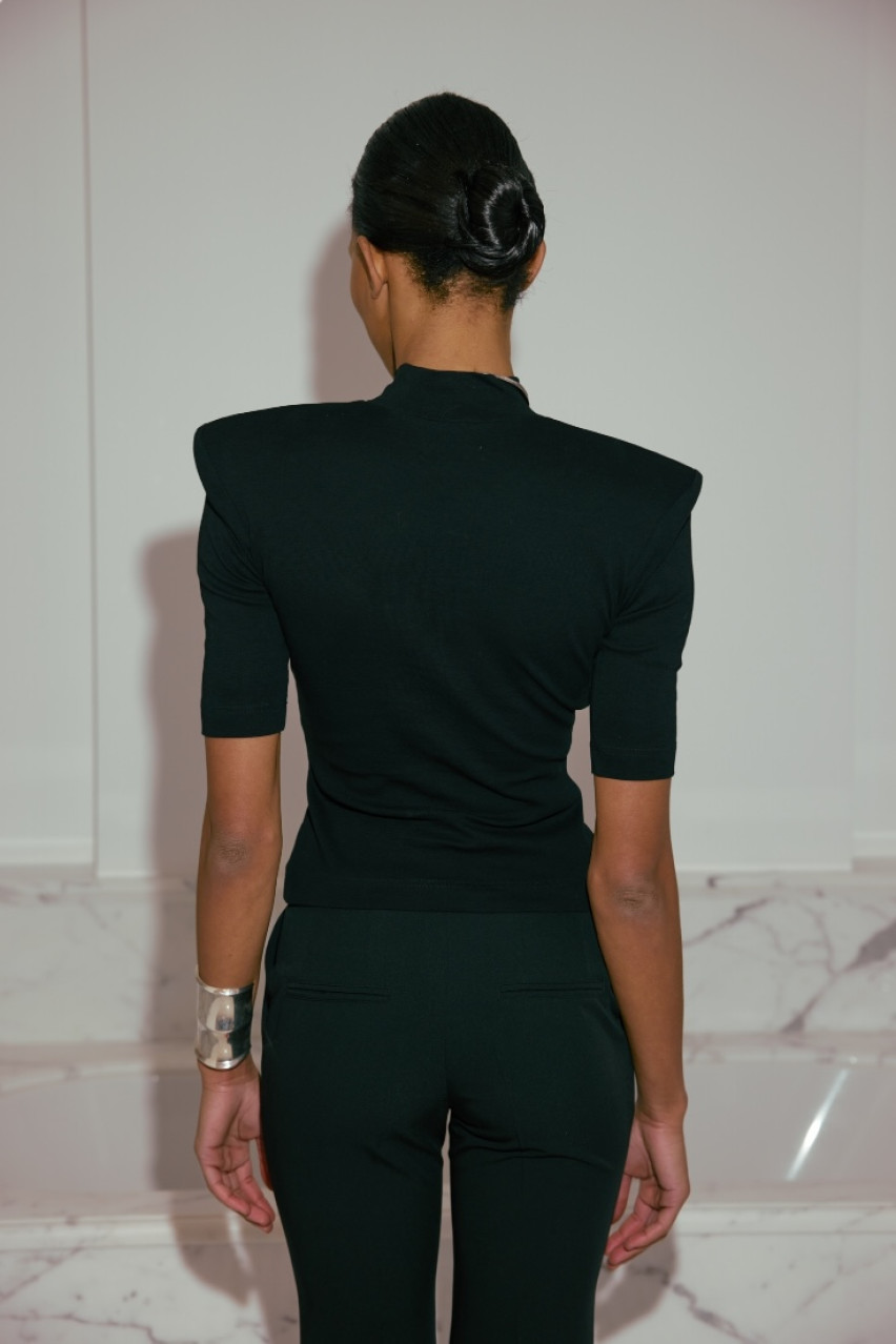 Чорний топ Fearless WWT-T1119-2-65 BÁZHANE