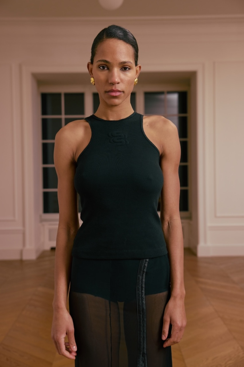 Чорний топ Bazhane WWT-T1129-2-52 BÁZHANE