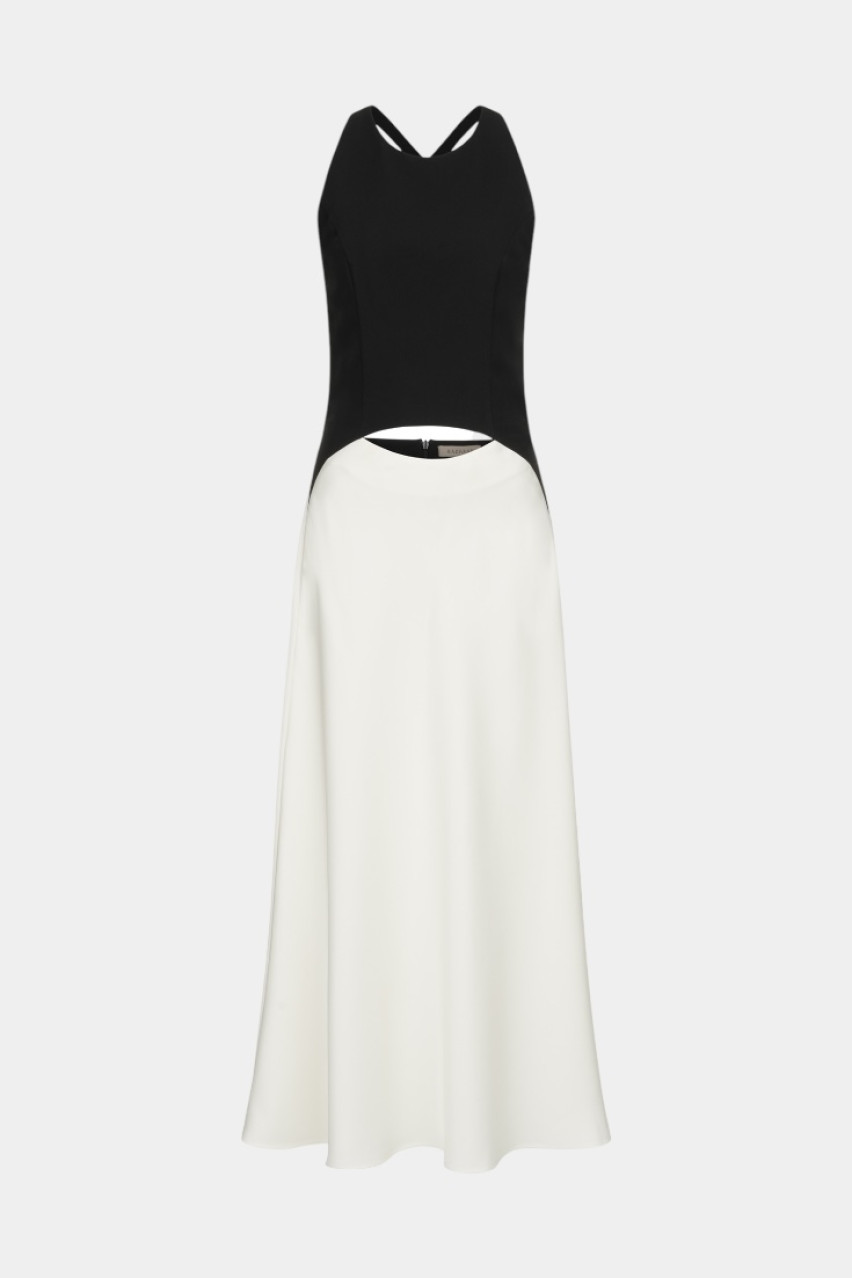 Чорно-біла сукня Riviera WWT-DR6004-41-11 BÁZHANE