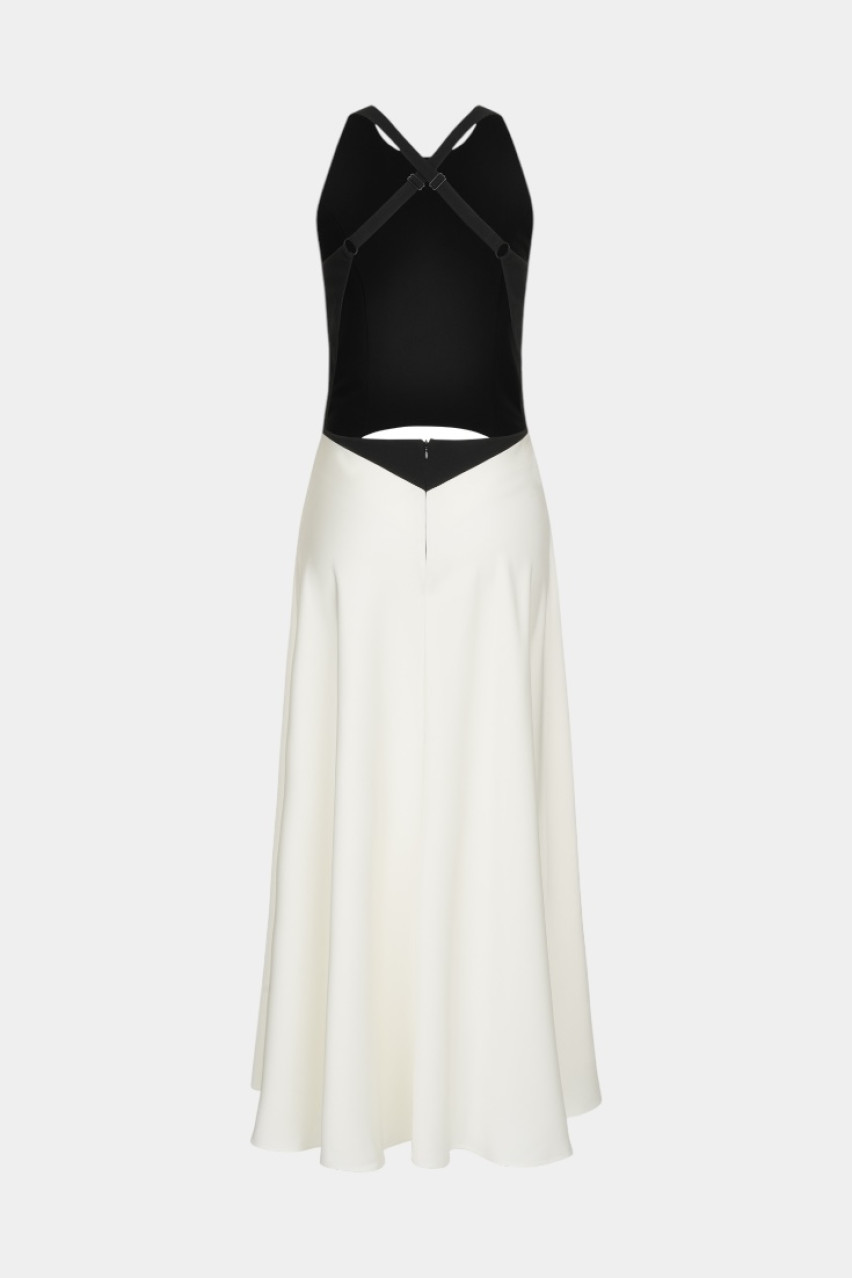 Чорно-біла сукня Riviera WWT-DR6004-41-11 BÁZHANE