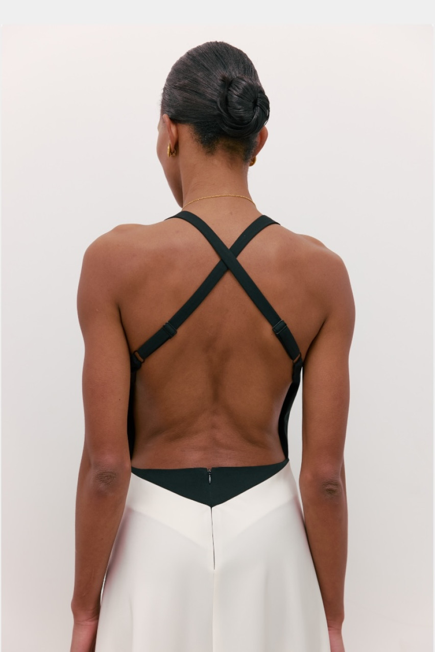 Чорно-біла сукня Riviera WWT-DR6004-41-11 BÁZHANE