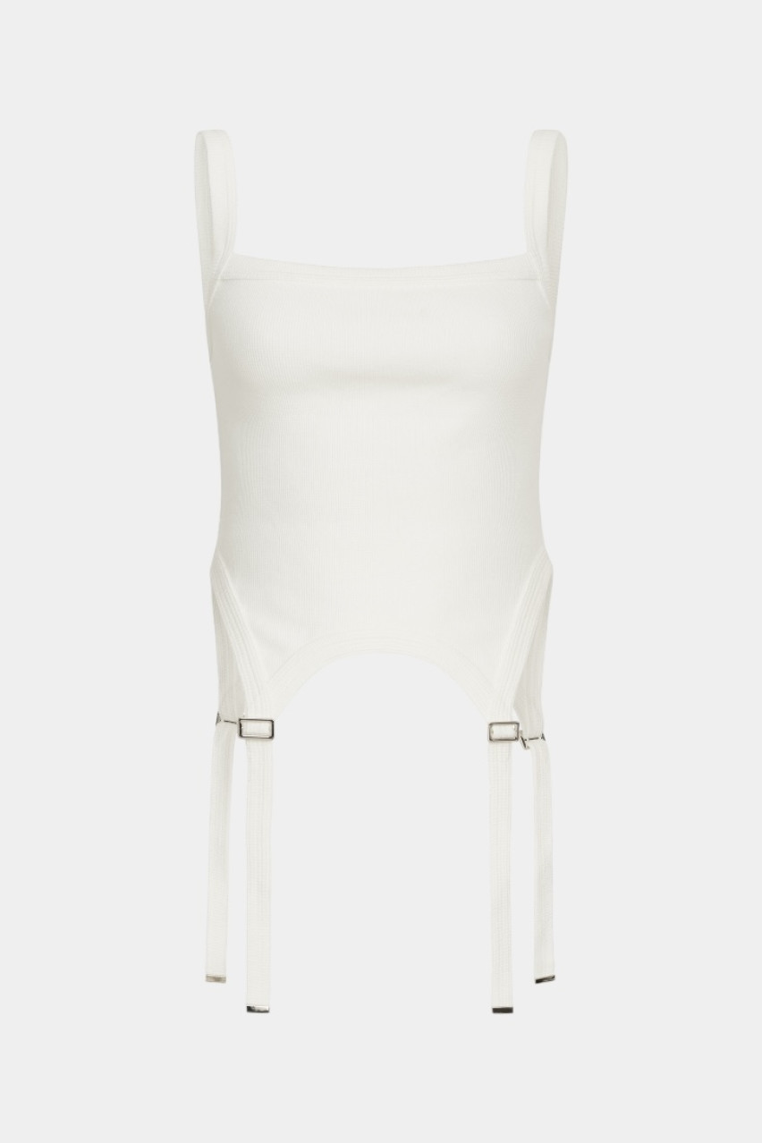 Молочная майка с гартерами WWT-TS1028-3-52 BÁZHANE